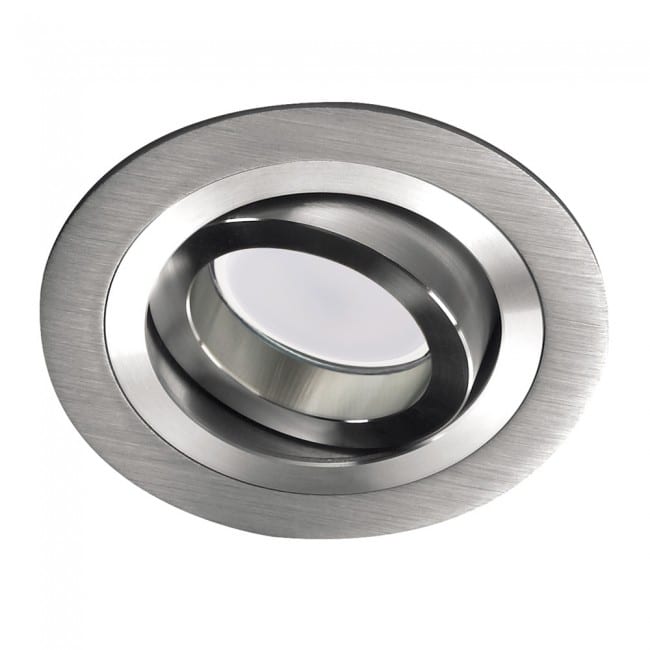 Wonderlamp Empotrable Aluminio + Bombilla LED 8W cálida