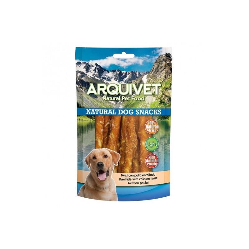 Snack Twist Con Pollo Enrollado 100Gr Arquivet