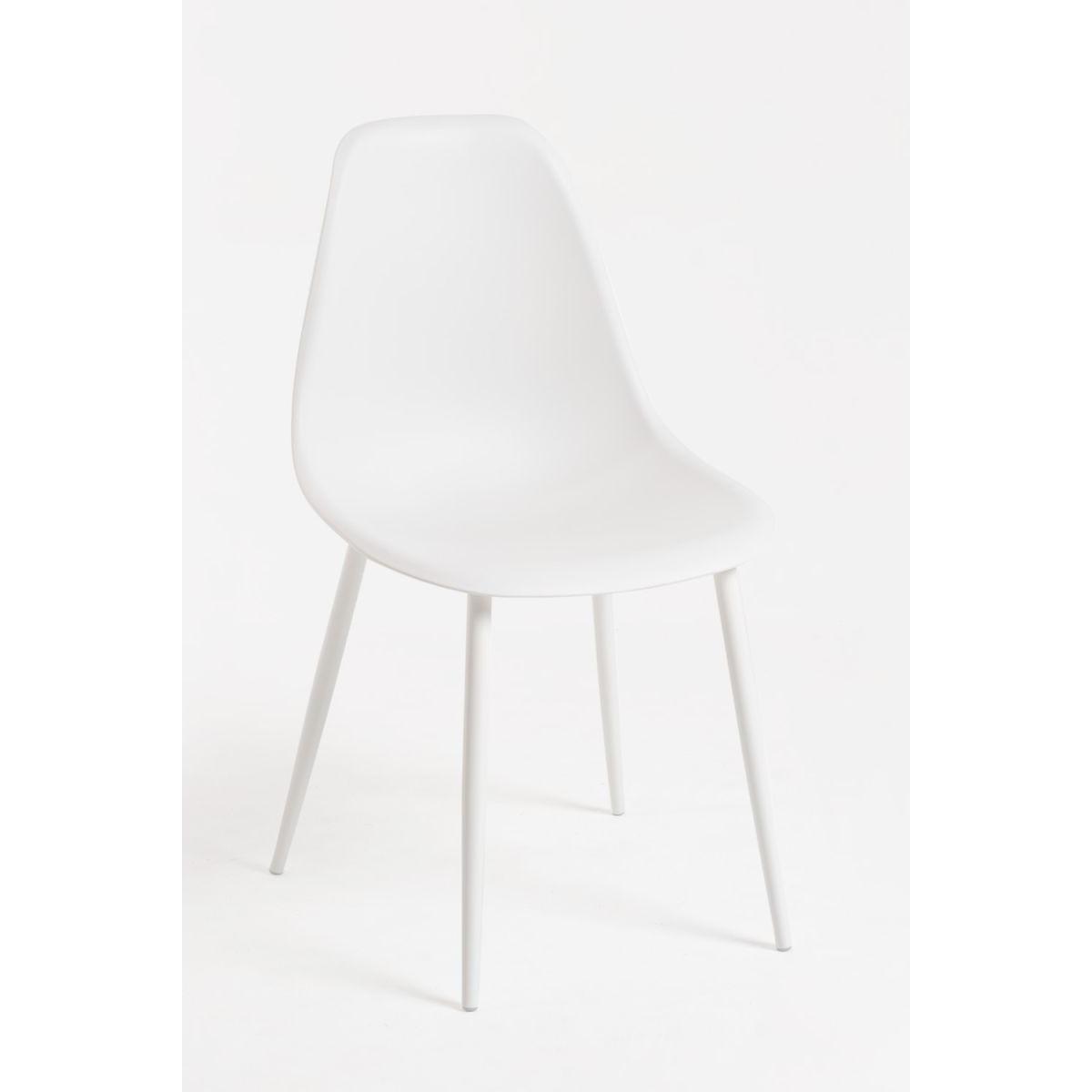 Regalos Miguel - Packs Sillas Comedor - Pack 2 Sillas Mykle Total - Blanco