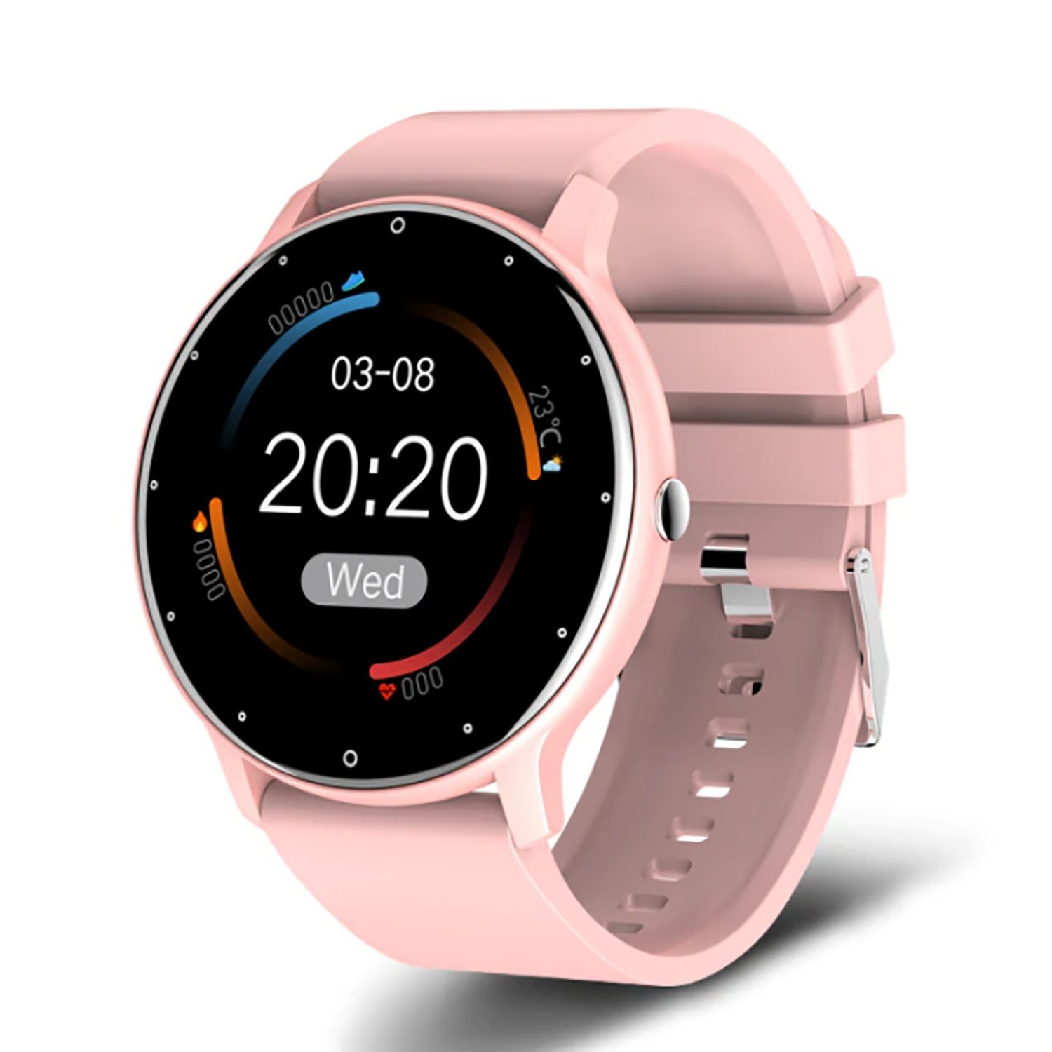 Smartwatch Android con Pantalla Ajustable - Control de Música, Frecuencia Cardíaca, Podómetro