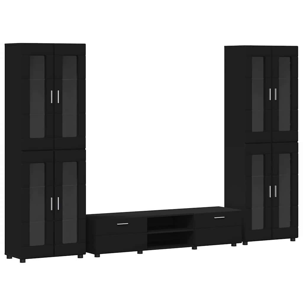 vidaXL Conjunto de mueble de TV con cajón FLORIN Madera de ingeniería