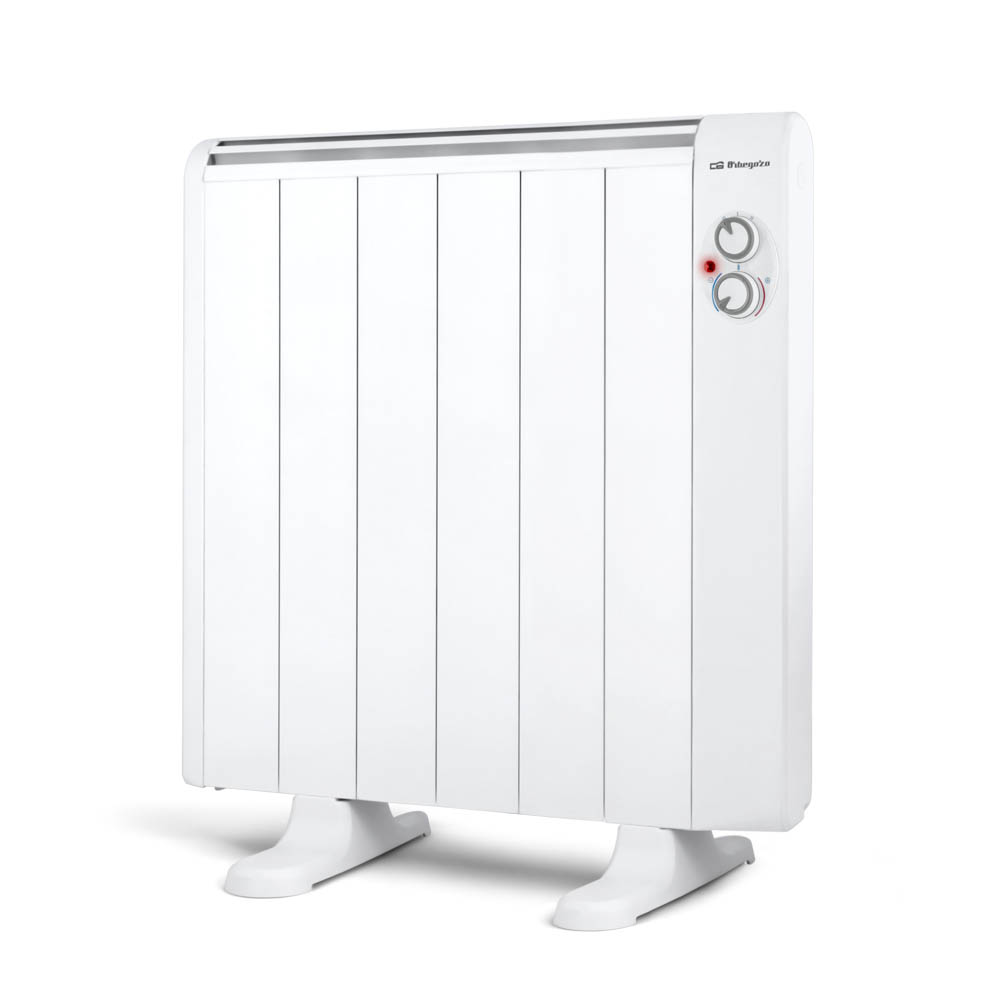 Orbegozo RRM 1010 A - Emisor térmico sin aceite, termostato regulable, 6 elementos, 1000 W