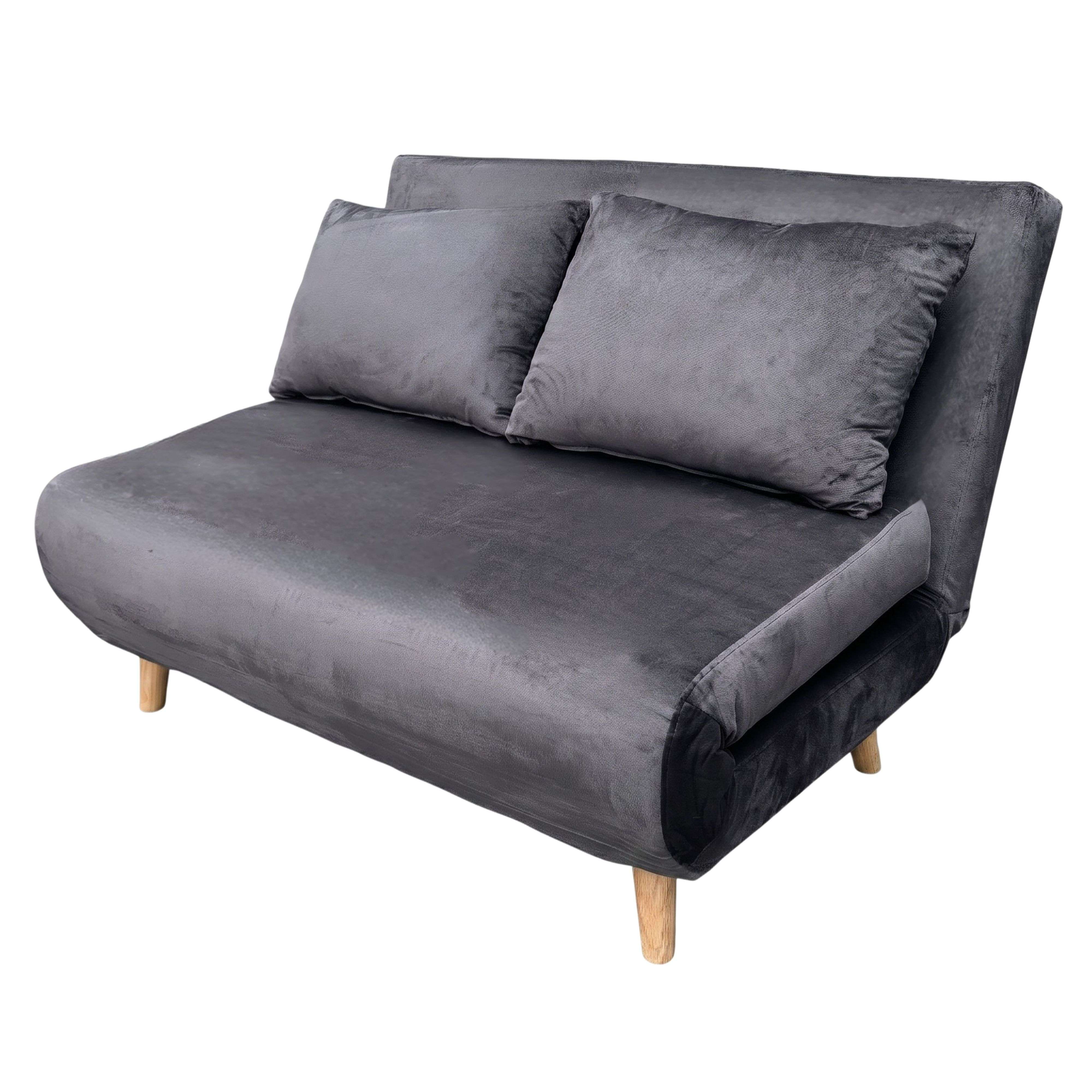 Miroytengo Sillón Cama 2 Plazas Nórdic Duo, Sofá Estilo Futón, Apertura Clic-Clac 118 cm