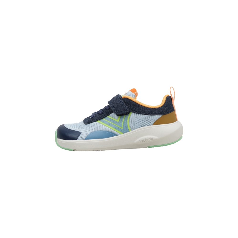 victoria KAI BAREFOOT TRICOT NYLON Deportivas Con Velcro Niño Azul