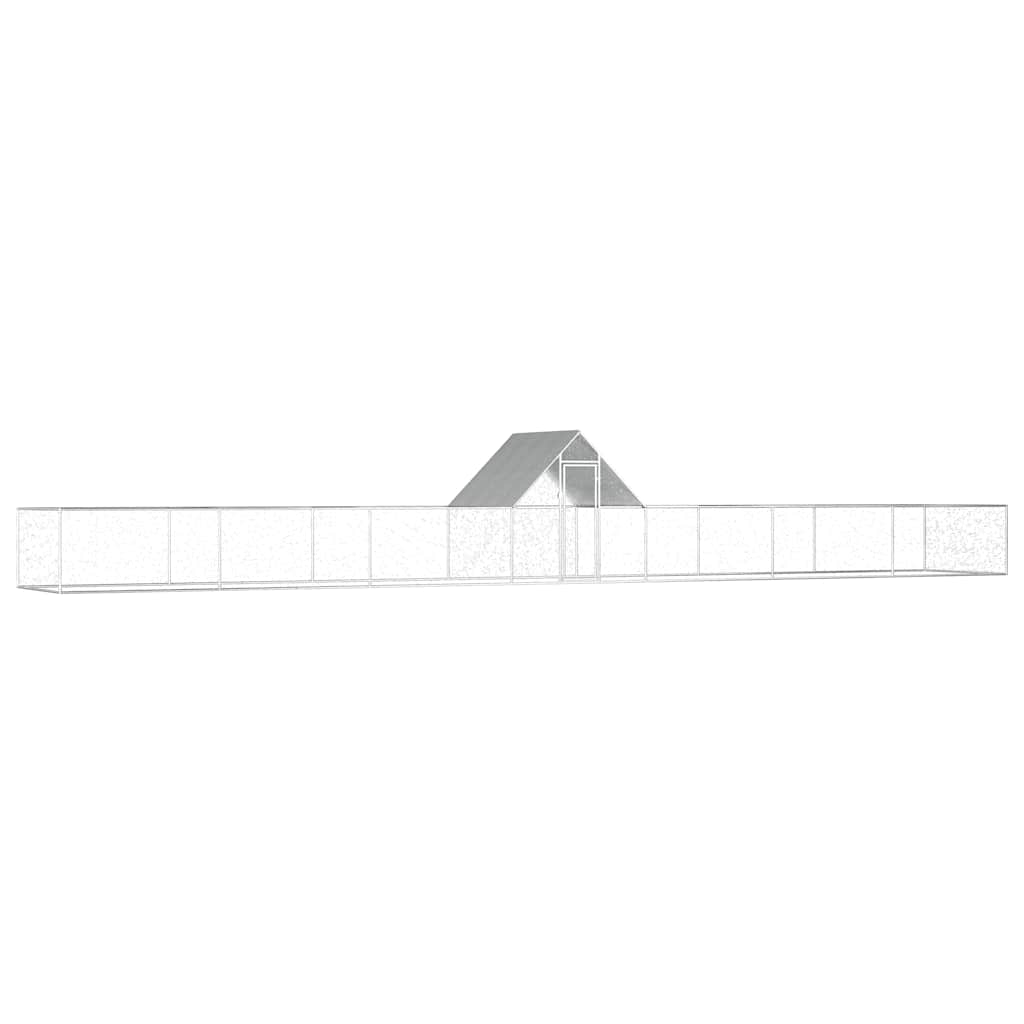 vidaXL Gallinero Metálico Acero Galvanizado Jaula Conejos Gallinas Multitallle