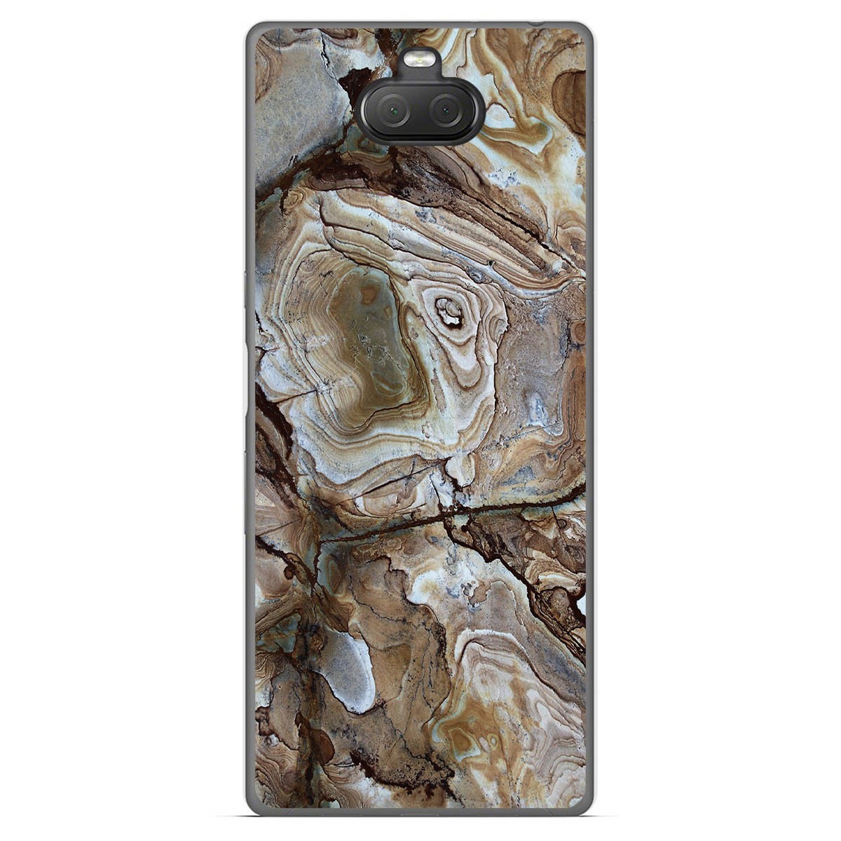 Tumundosmartphone Funda Gel Tpu para Sony Xperia 10 Plus diseño Mármol 14 Dibujos