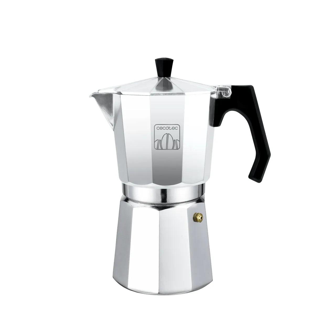 CECOTEC 01673 Cafetera Italiana Mokclassic 1200 Shiny: Calidad y Versatilidad para 12 Tazas