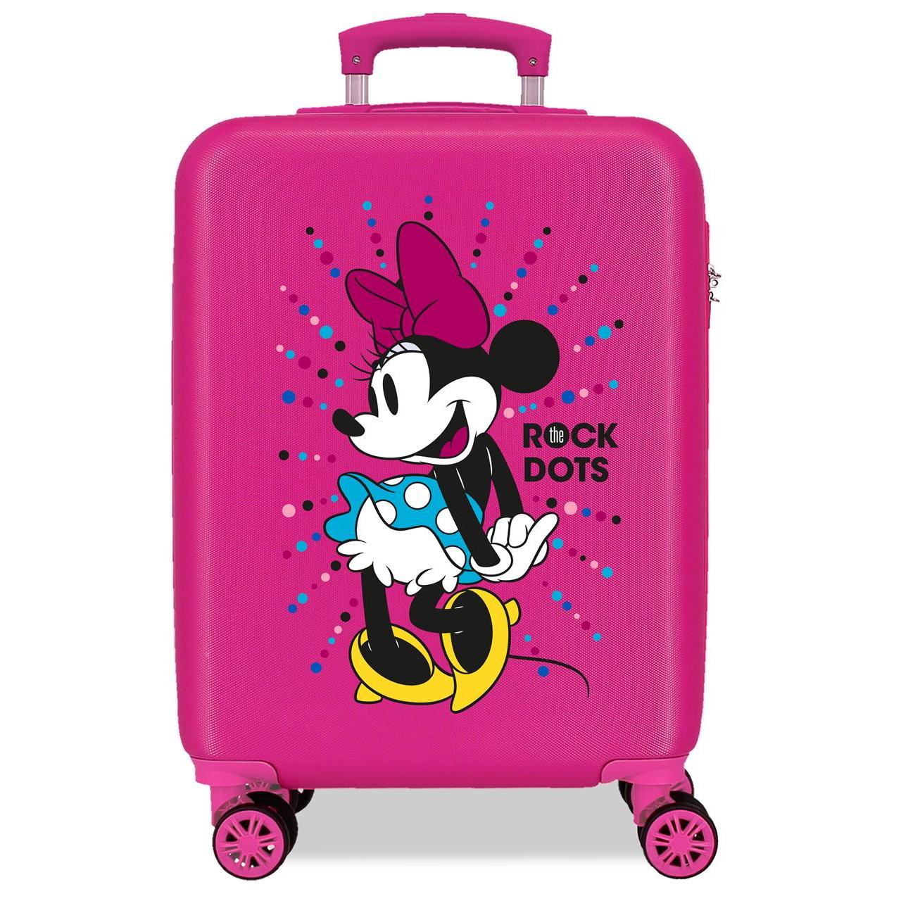 Maleta de cabina Disney Minnie Sunny Day fucsia 55x37x20cm