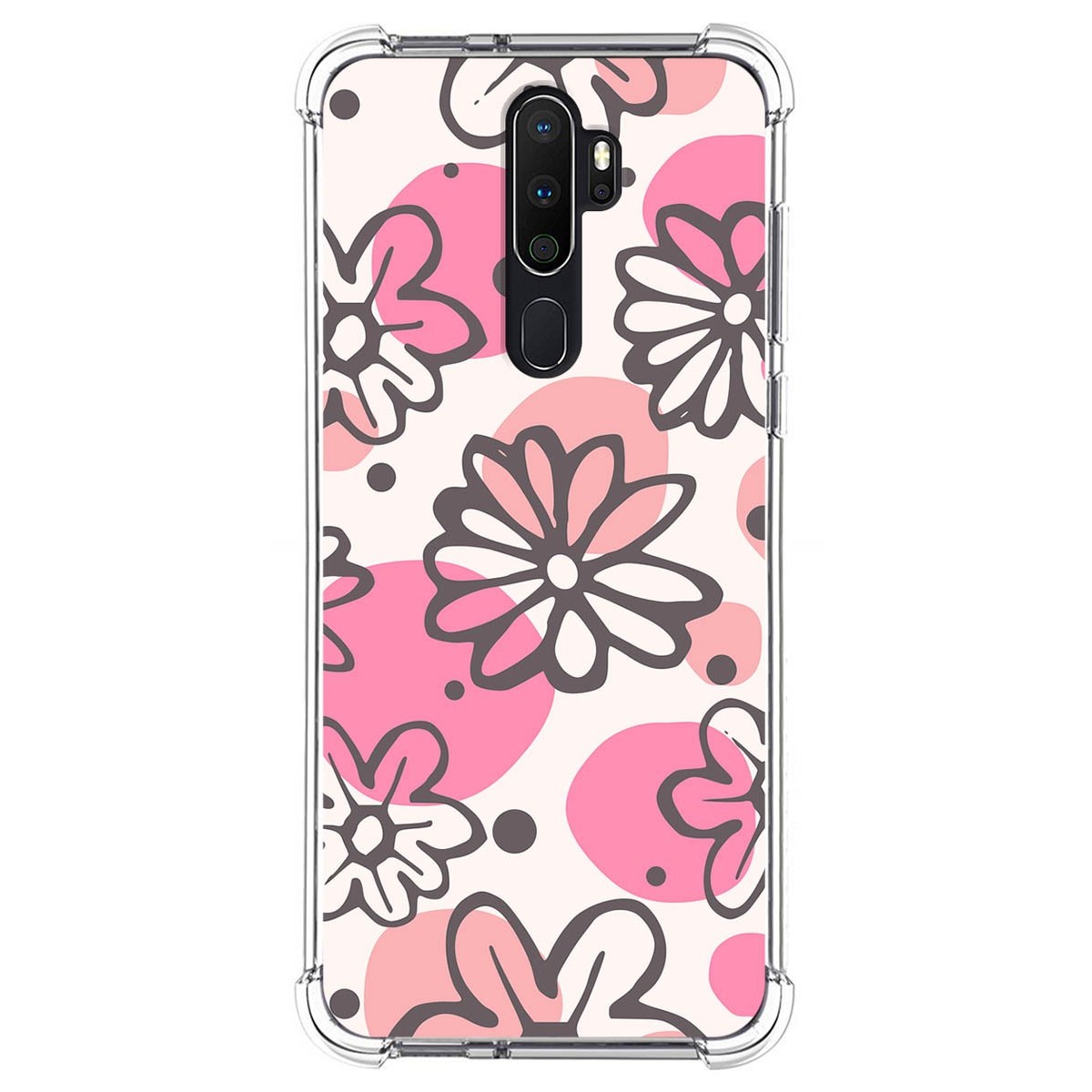 Funda Silicona Antigolpes para Oppo A5 2020 / A9 2020 diseño Flores 09 Dibujos