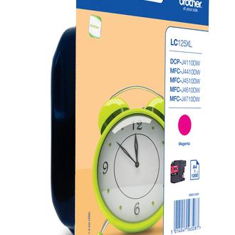Brother - Cartucho de tinta original LC125XLMBP magenta para impresoras Brother DCP-J4110DW, MFC-J4410DW, J4510DW y J4710DW, 1200 páginas