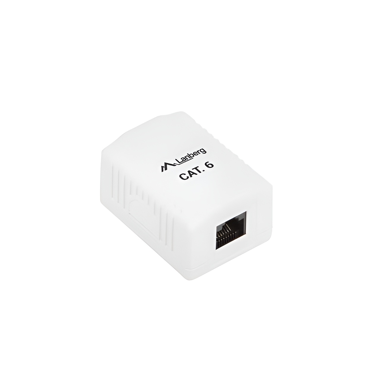 Roseta DE Superficie LANBERG Cat.6 UTP 1X Toma RJ45 Blanco