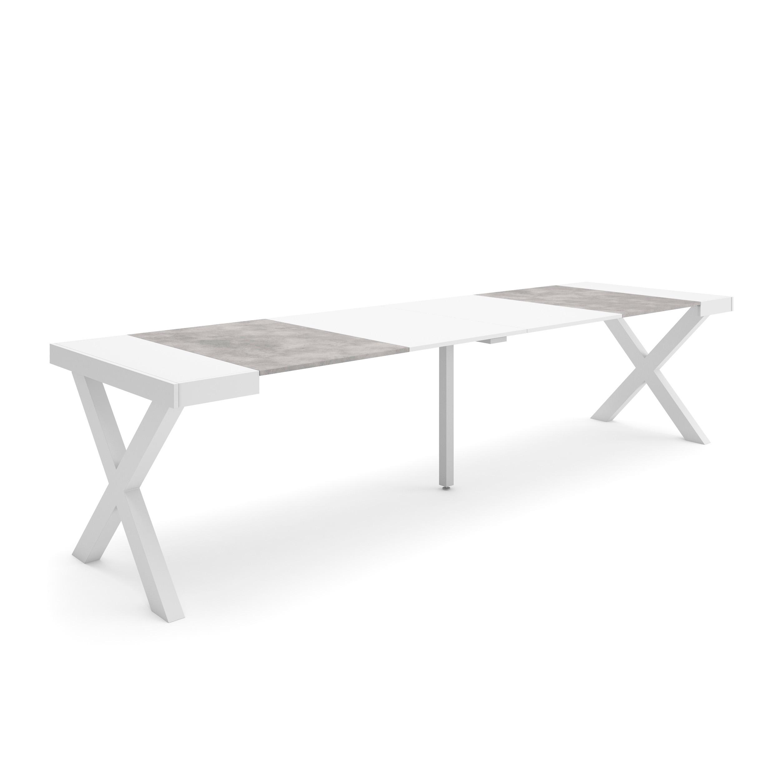 Skraut Home, Mesa Consola Extensible, Mesa Auxiliar, Tapa, 58/302x90cm, Práctica y Versátil, Varios colores disponibles