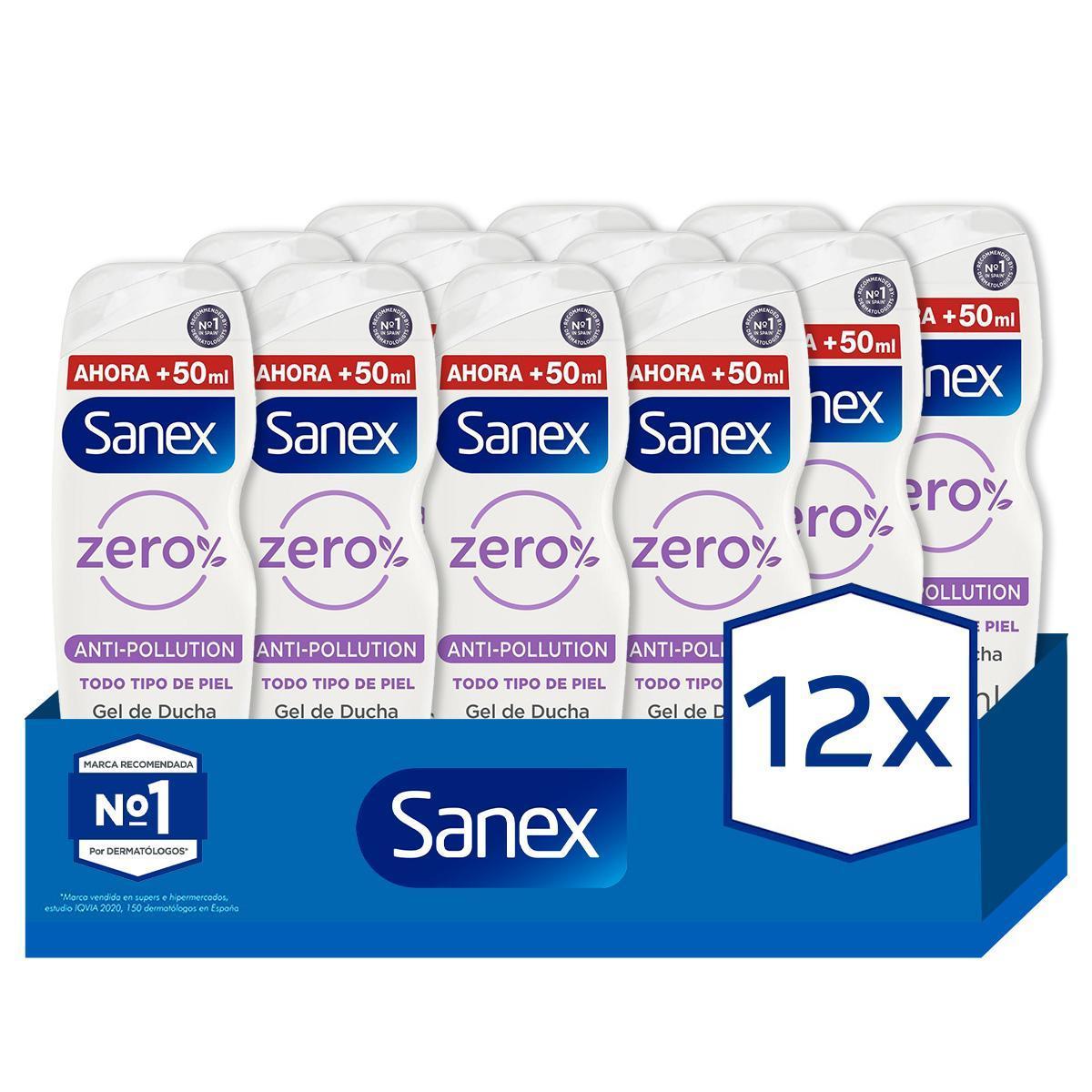 Sanex - Gel de ducha o baño SANEX BiomeProtect Dermo Pro Hydrate hidratante piel muy seca 600 ml. Pack 12