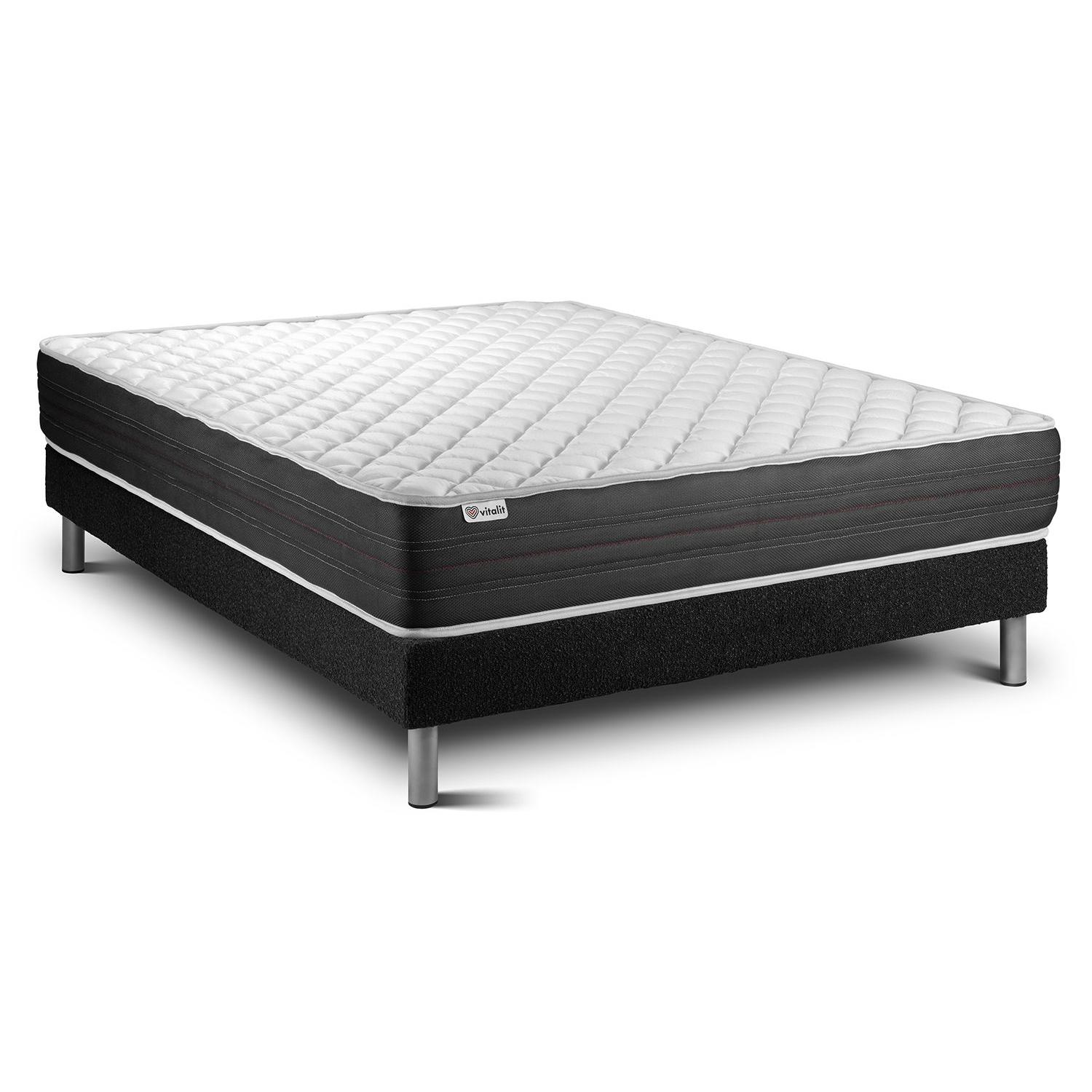 Conjunto VITAL MEMO ONE 200 x 200 cm somier Kit negro