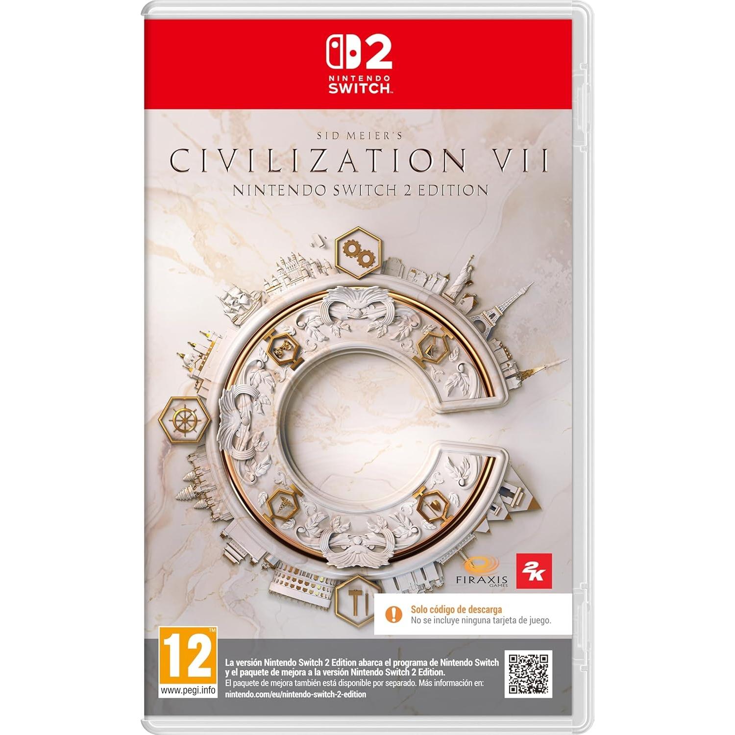 SID MEIER'S CIVILIZATION VII Juego Digital para consola Nintendo Switch 2 PAL ES