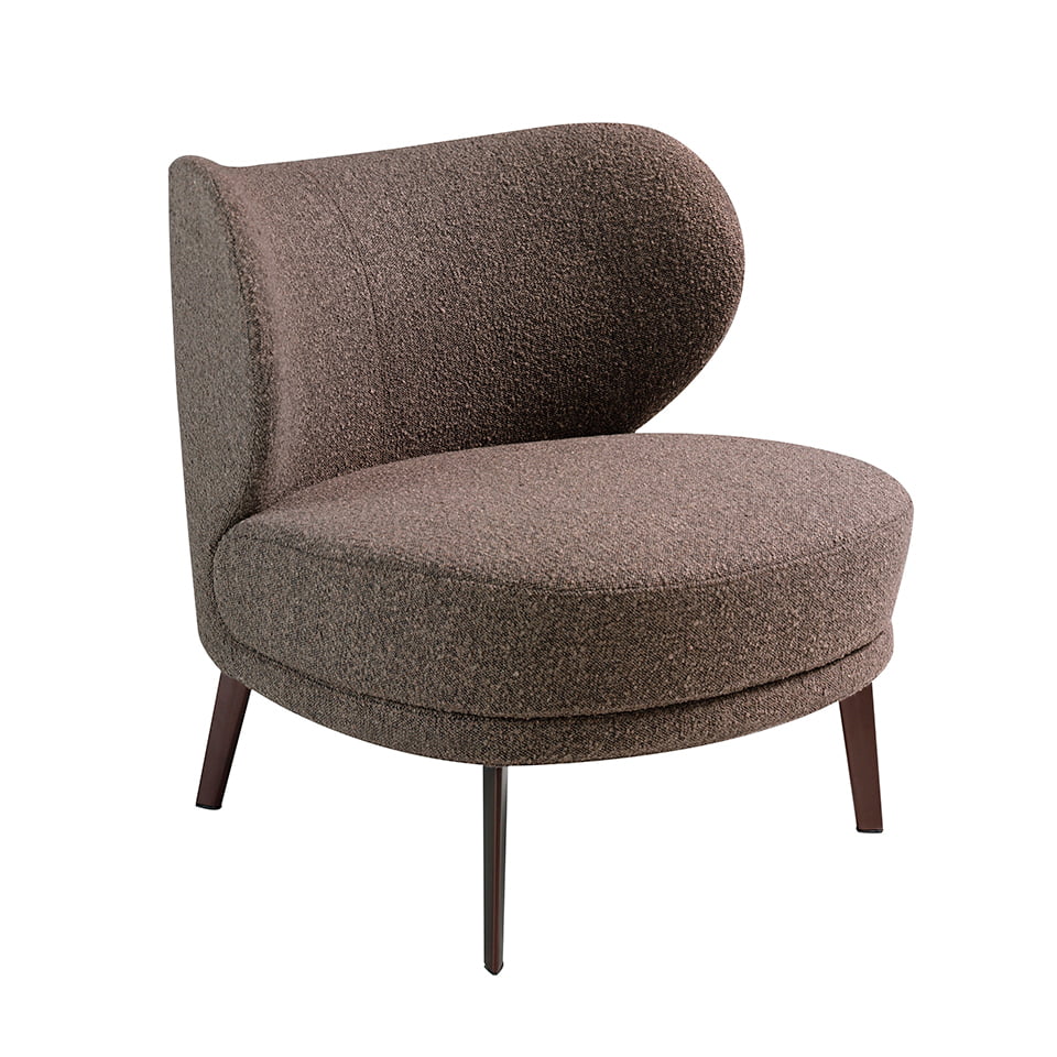 ANGEL CERDÁ 5079C Sillón tapizado tela marrón , Marrón , Tela , 82 x 84 x 76 cm.