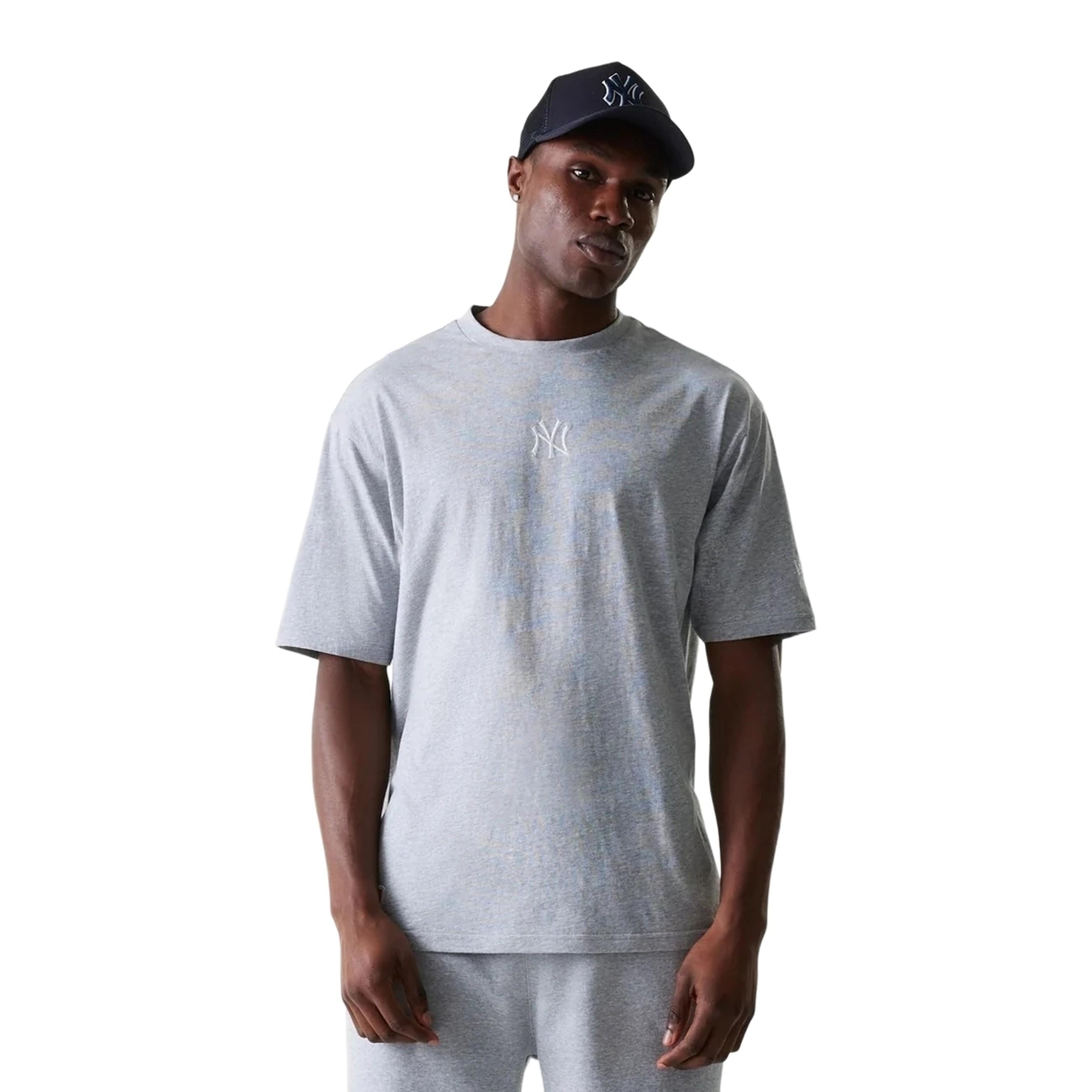 CAMISETA NEW ERA GRIS YANKEES NOS MLB MIDI OS TEE