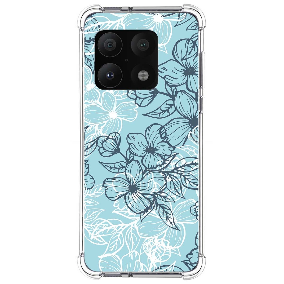 Funda Silicona Antigolpes para OnePlus 10 Pro 5G diseño Flores 03 Dibujos