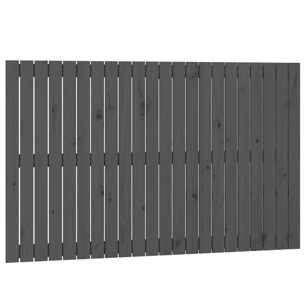 vidaXL Cabecero de cama de pared madera maciza de pino 140x3x90 cm