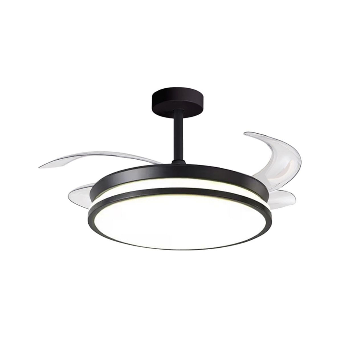 Ventilador de techo Dune Eco Shakespeare 72W 4 aspas retráctiles negro Ø108 cm