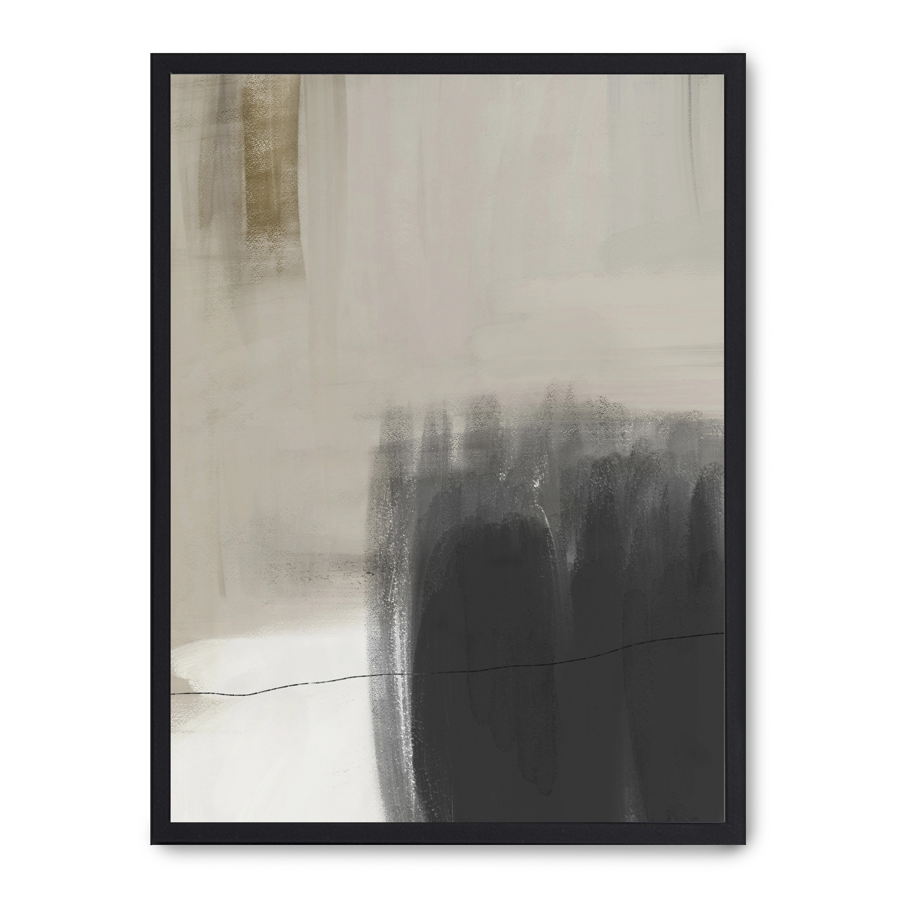 Cuadro beautiful abstract ii 30x40cm, Póster impreso en papel de primera calidad de 180gr, montado sobre marco de madera MDF acabado en negro., Arte - Aesthetic