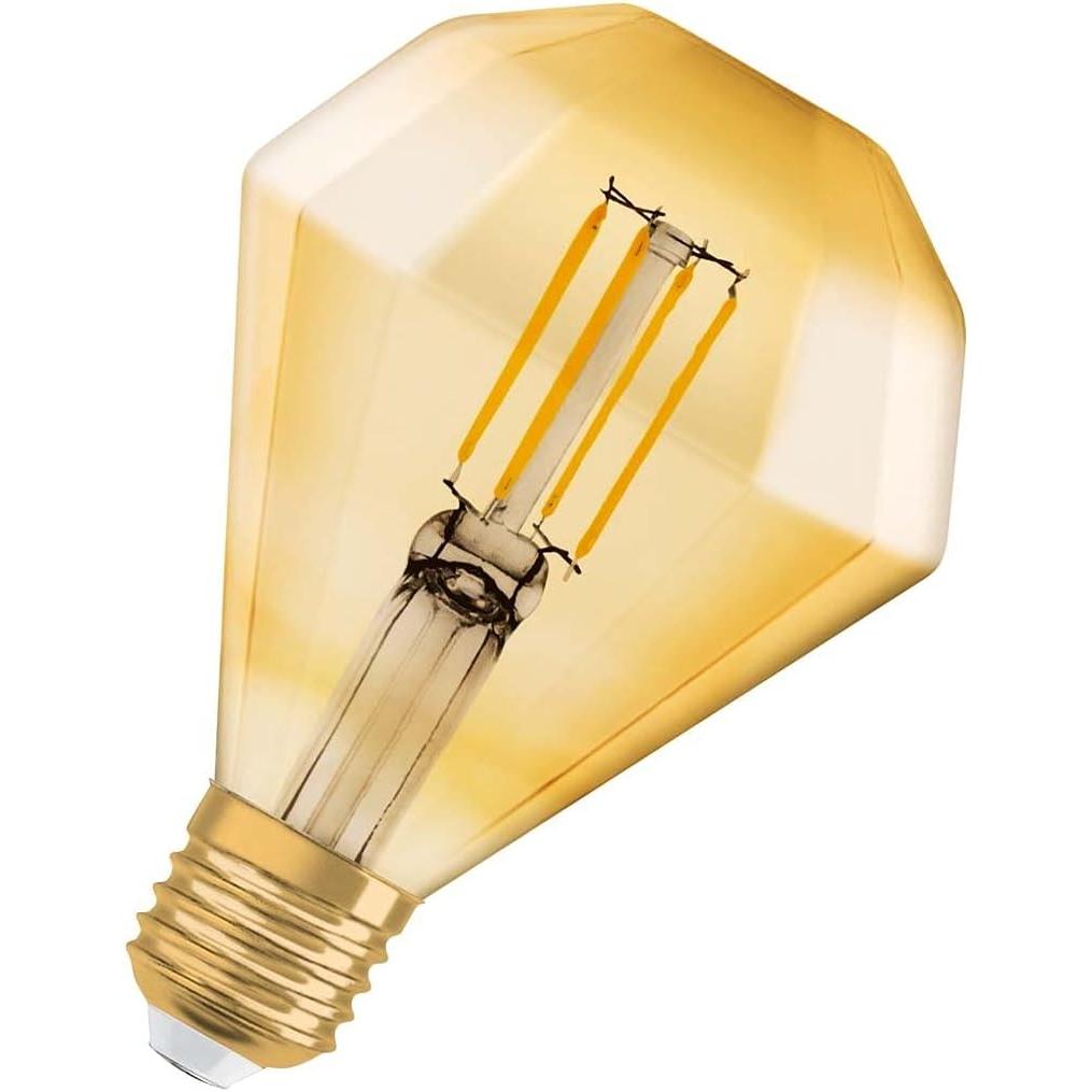 Osram Vintage 1906 Edison 40 Filament Diamond 4W 824 Gold E27