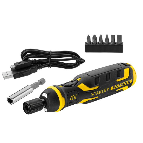 DESTORNILLADOR INALÁMBRICO DE 4 V CON CARGADOR Y PUNTAS FATMAX - S/66-719-0
