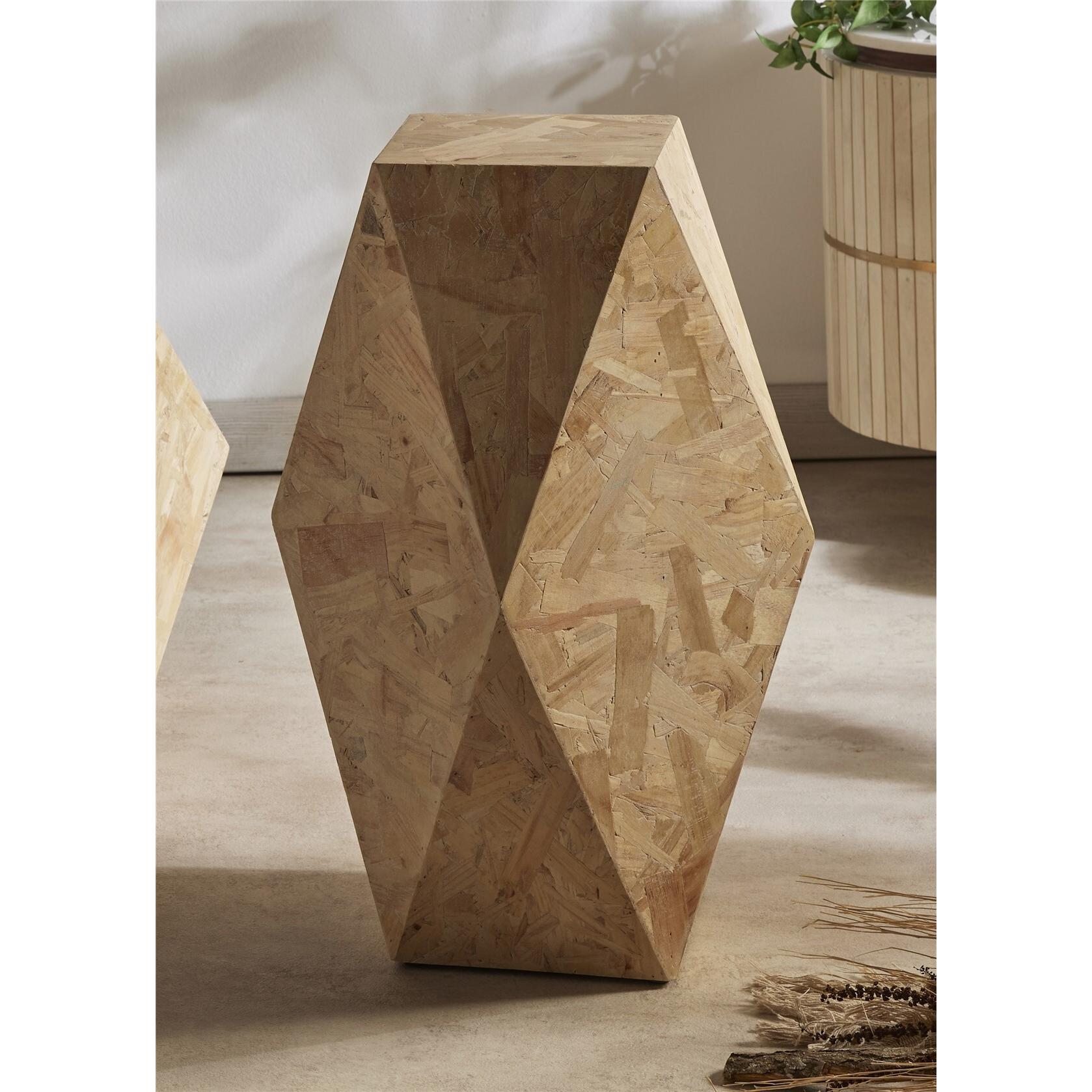 Mesa aux. geometrica 34x34x60 cms. 34dx60 cms. El mejor complemento para tu hogar lo encontrarás aquí.