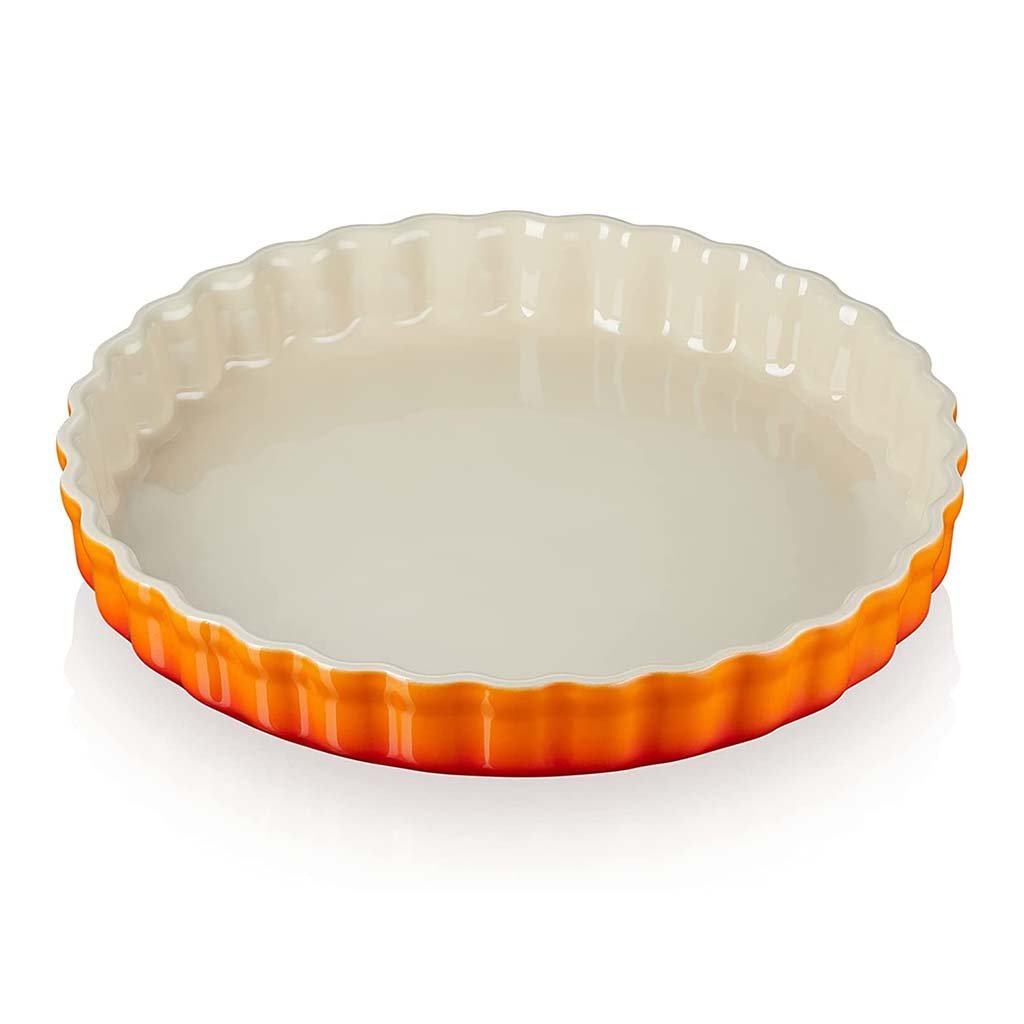 Molde de Cerámica de Gres Le Creuset para Repostería y Cocción Salada - Esmalte Blanco No Poroso, Fácil Limpieza en Lavavajillas
