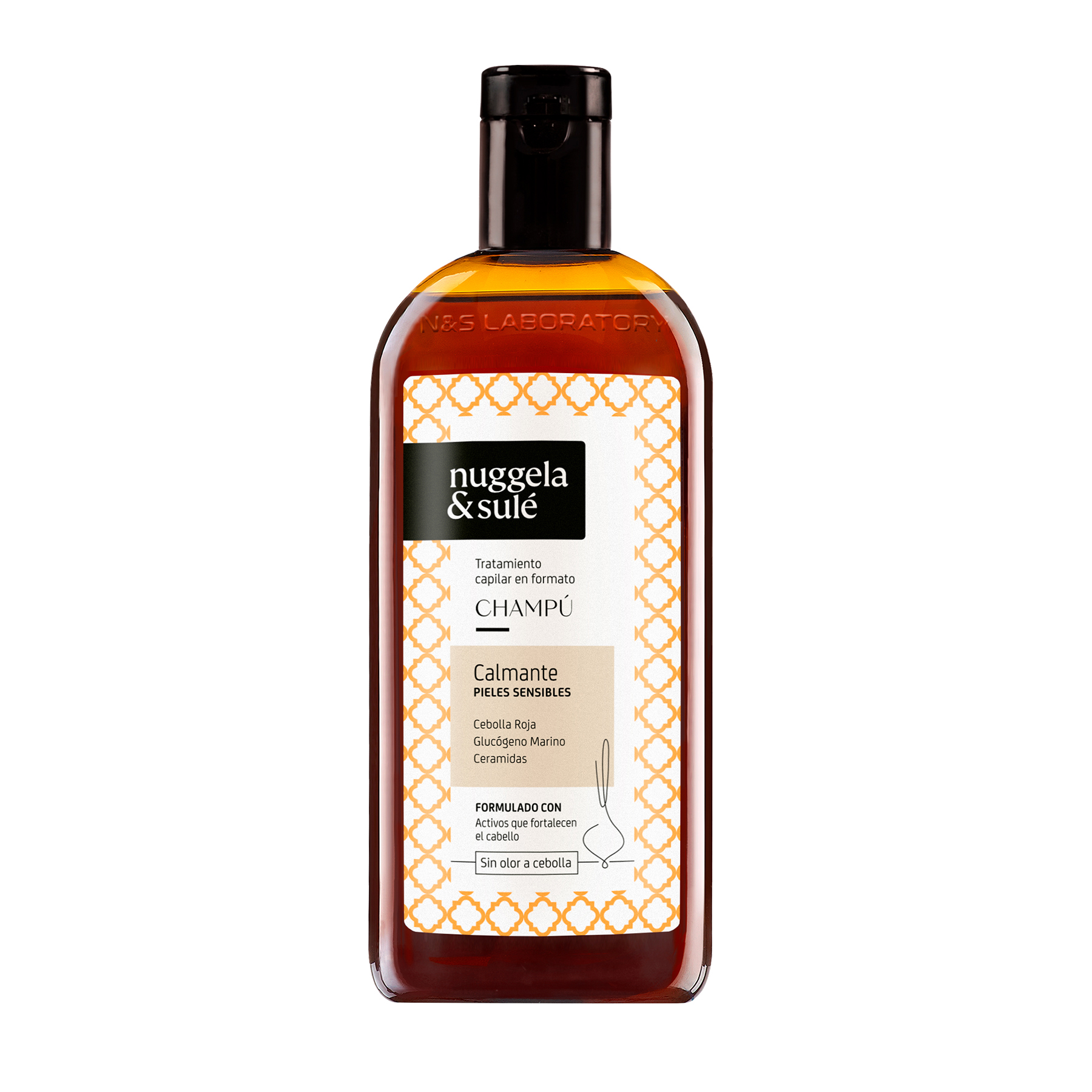🧅 Nuggela & Sulé Champú Calmante ✨ Champú para Pieles Sensibles, Atópicas y con Dermatitis con Cebolla Roja, Bio-Ceramidyl y Glucógeno Marino | Calma, Hidrata y Fortalece el Cabello | 250ml