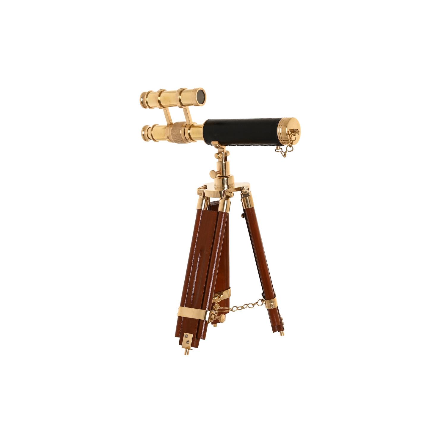 TELESCOPIO LATON MANGO 24X17X34 DOBLE DORADO DH202149