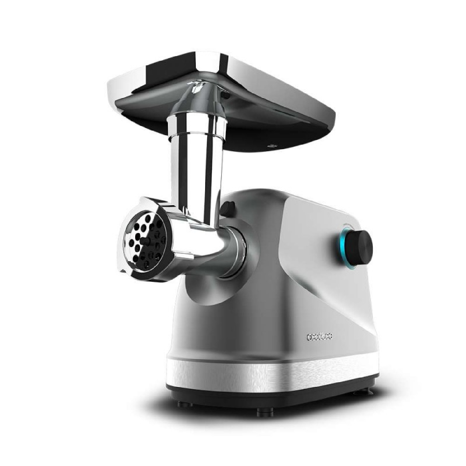 Cecotec Picadora Eléctrica de Carne Crusher 1400 Steel, 1360 W, Óptimo para Picar, Trocear y Cortar