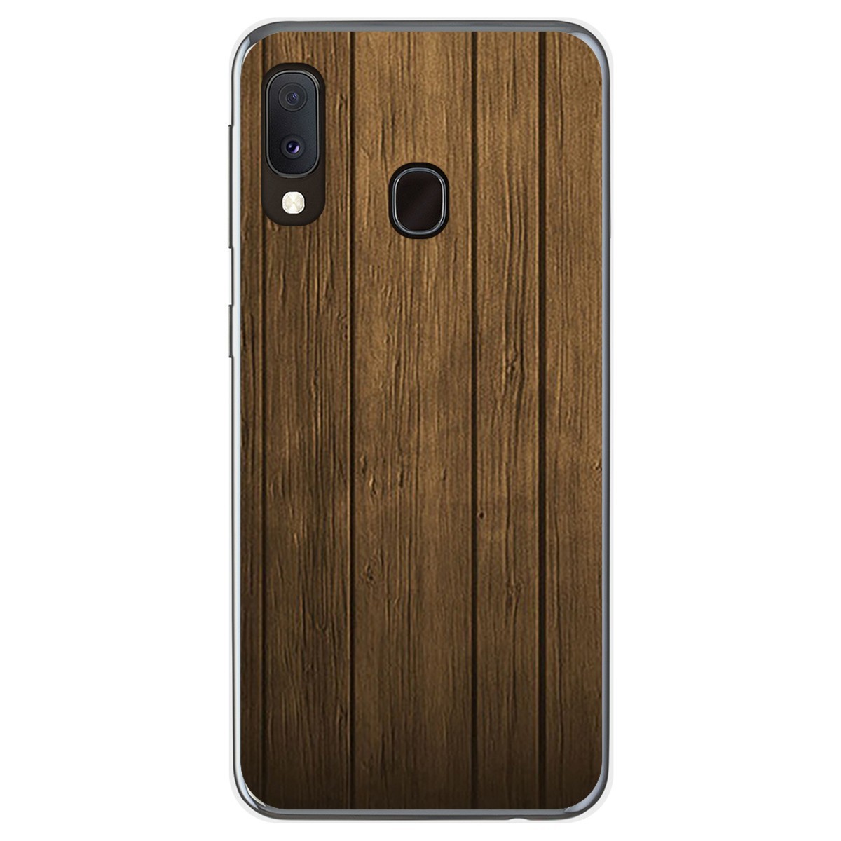 Tumundosmartphone Funda Gel Tpu para Samsung Galaxy A20e 5.8 diseño Madera Dibujos