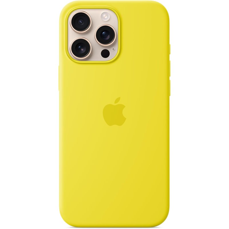 Funda de silicona Apple iPhone 16 Pro Max con MagSafe - Amarillo Starfruit