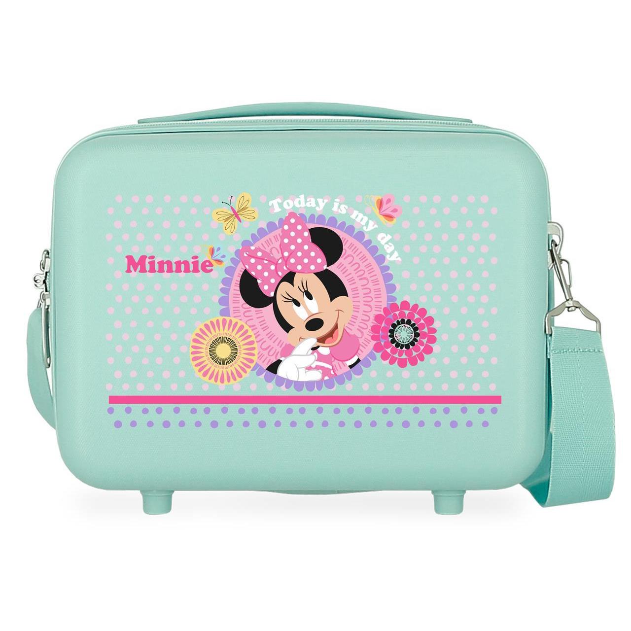 Neceser Abs Disney Minnie today is my day turquesa 21x29x15cm