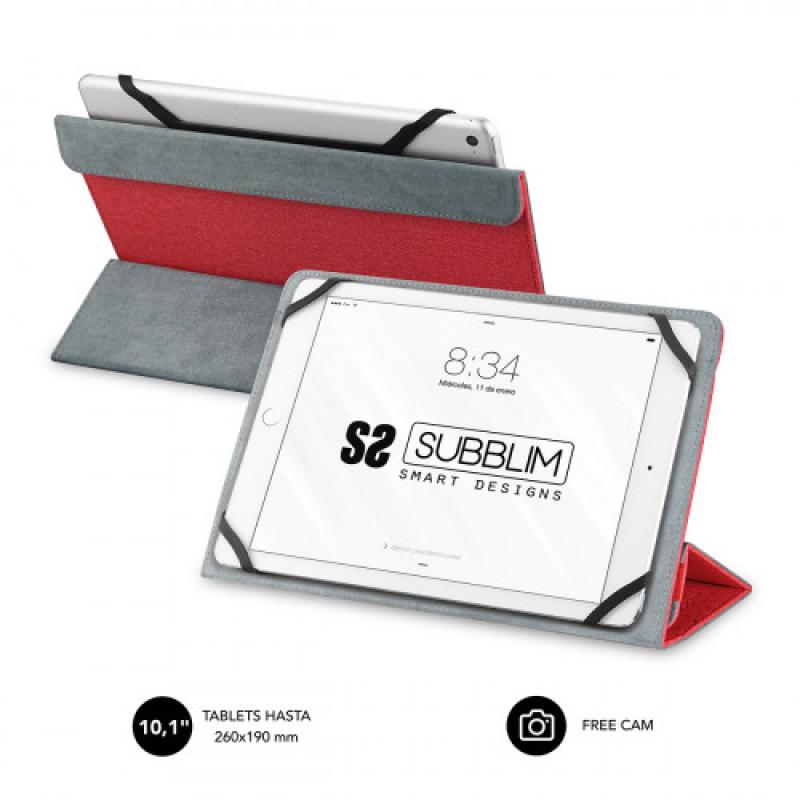 Subblim Funda Tablet Universal Freecam Case 9.6″11″ Roja