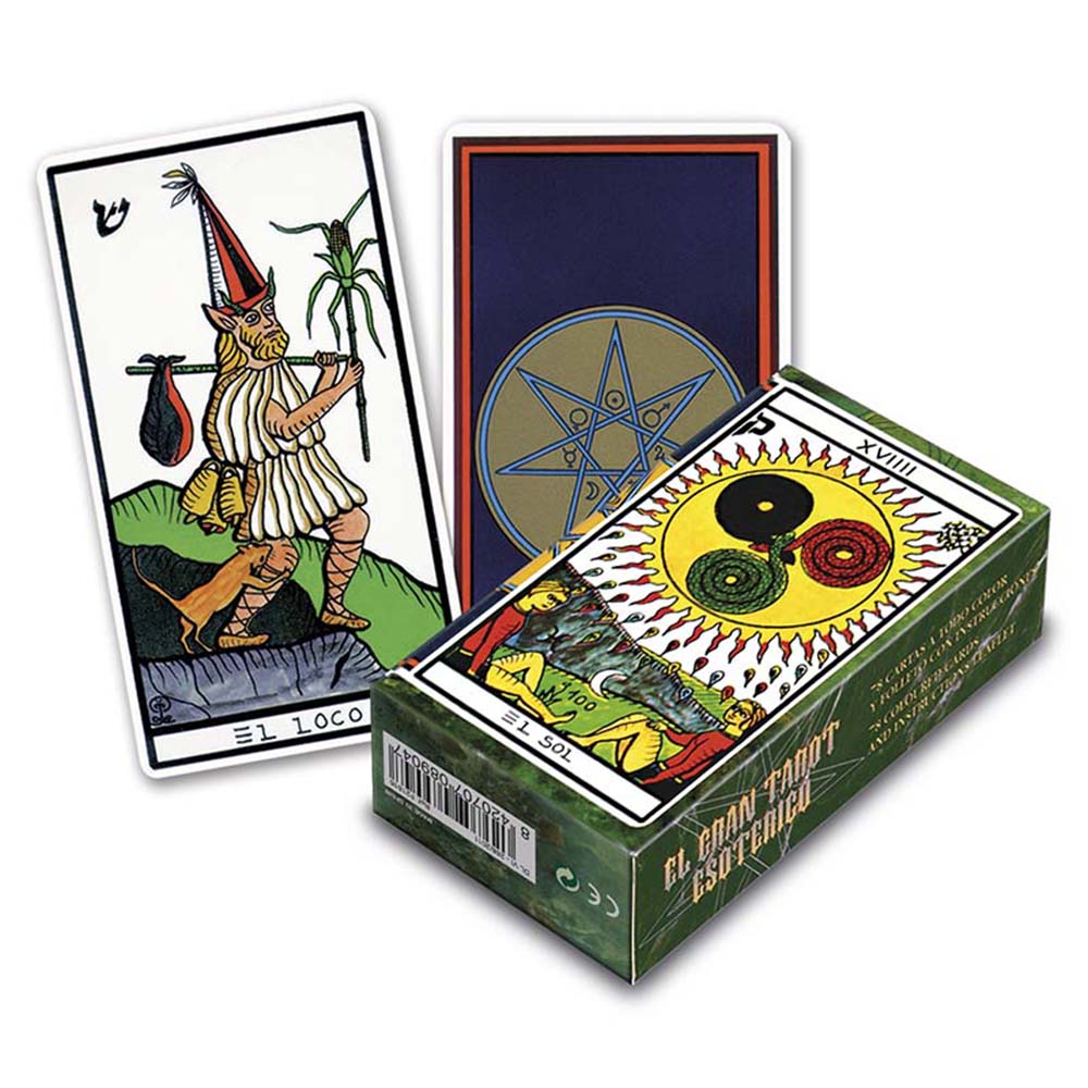 Fournier El gran Tarot Esotérico 78 cartas Maritxu Erlanz de Guler, la Bruja buena de Ulía Instrucciones en español portugués francés e inglés Adultos Juego mesa Jugar Esotérico Esoterismo Aprender Cartas fáciles Fácil Tirada Adivinatorio