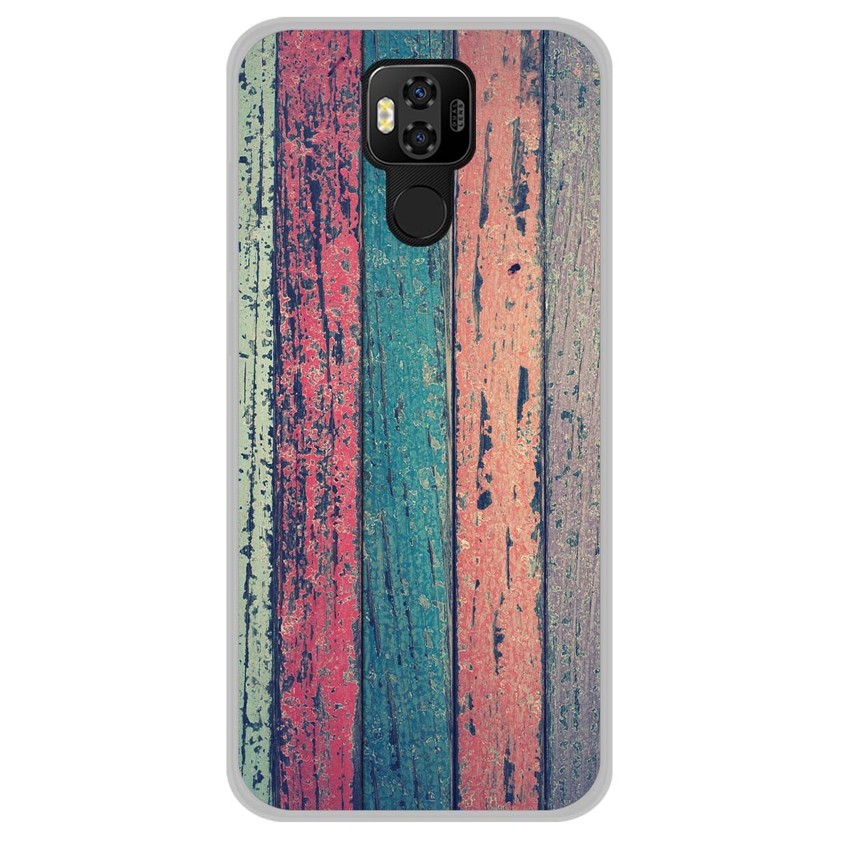 Tumundosmartphone Funda Gel Tpu para Ulefone Power 6 diseño Madera 10 Dibujos