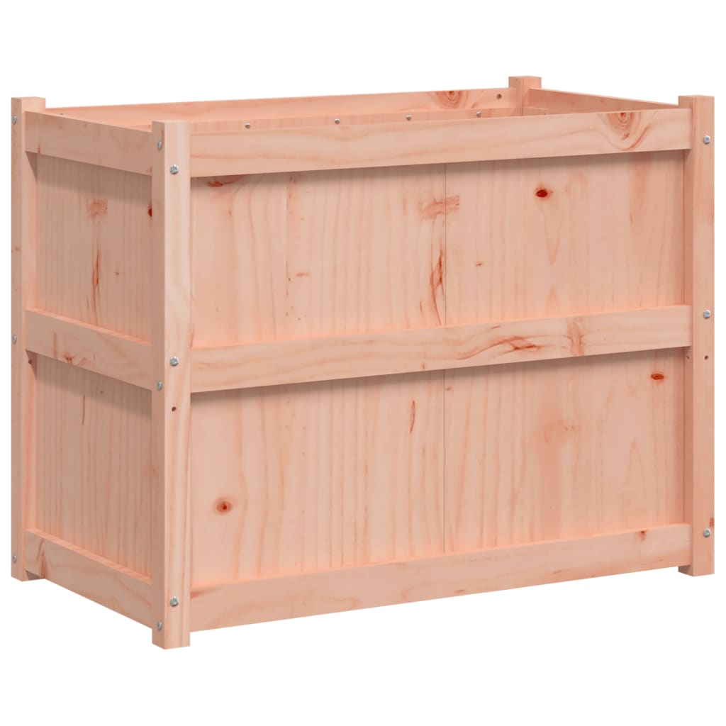 vidaXL Jardinera de madera maciza de pino 90x50x70 cm Color Pino natural,  Pino blanco,  Marrón pino y mas
