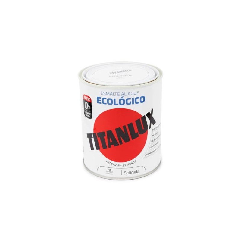PINTURA TITAN ECOLOGICO MATE BLANCO 750ML TITAN