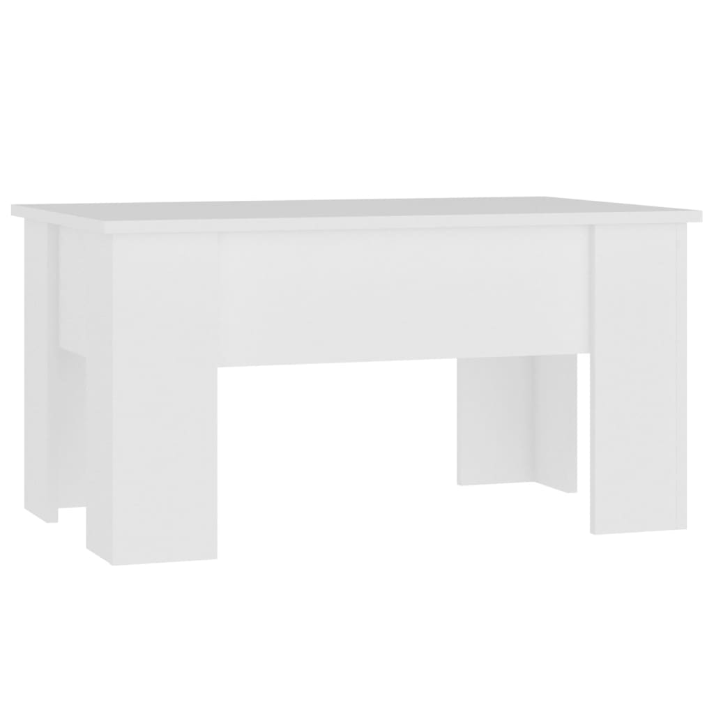 Mesa de Centro Vidaxl Madera de Ingeniería 79x49x41 Cm Blanco