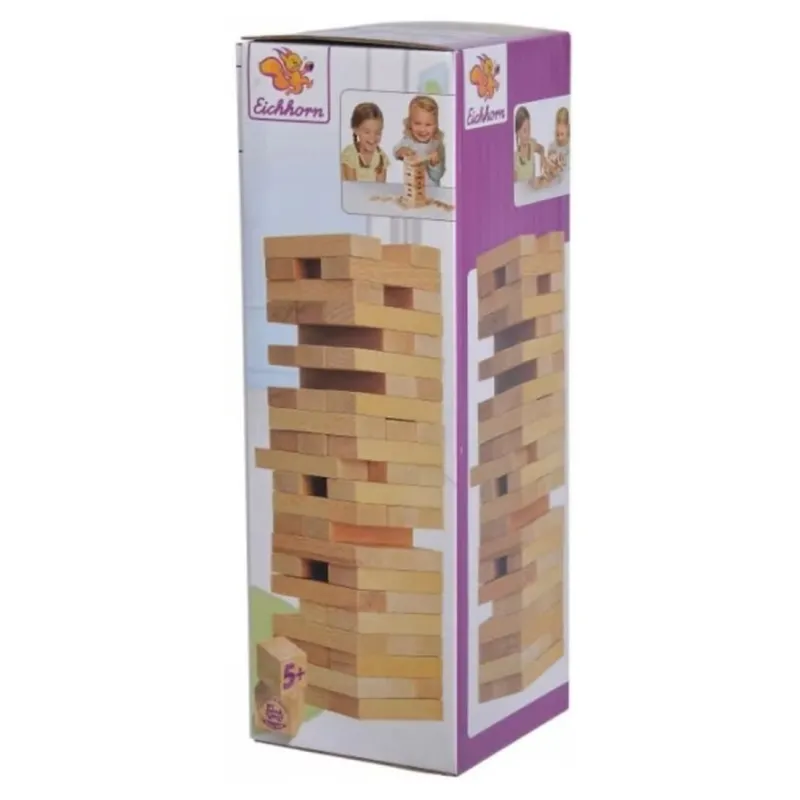 Juego de Mesa Bloques Torre de Madera - Eichhorn