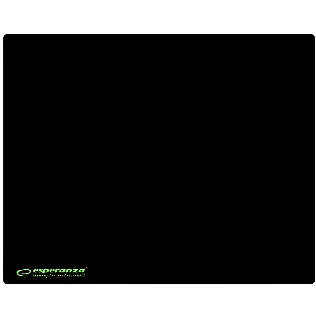 Esperanza EGP102K gaming mouse pad, black, 300x240 mm, 3 mm thick, anti-slip base, comfortable design, perfect for gaming and office use.