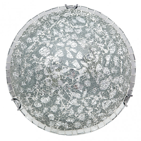 FABRILAMP Lampara Plafon de 3 luces modelo Tenor color Cromo Mosaico