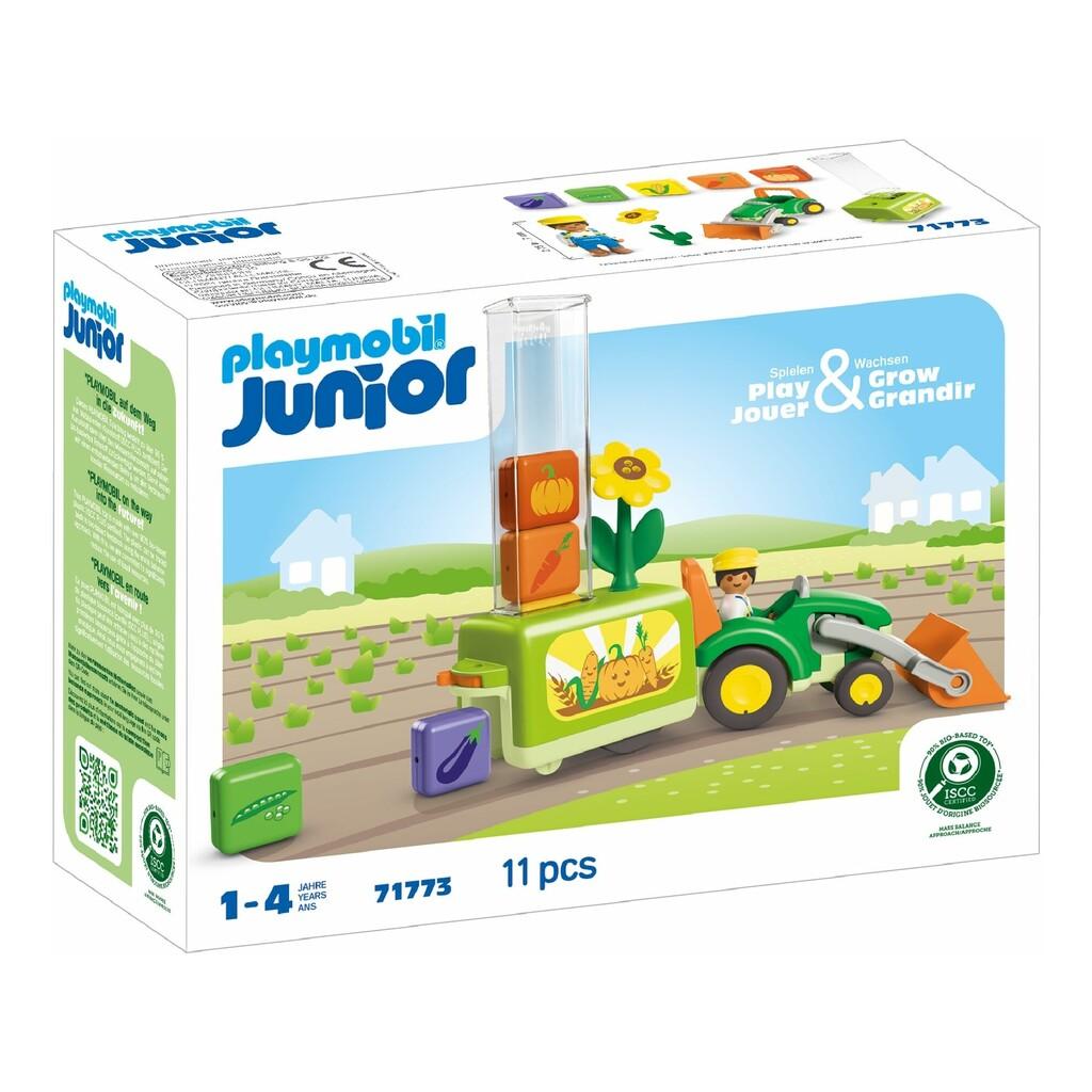 Playmobil Junior Tractor con Sembradora de Carga y Descarga Juguetes