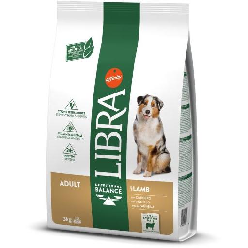 Libra adulto cordero 3 kilos pienso para perros envase 3 kg Affinity