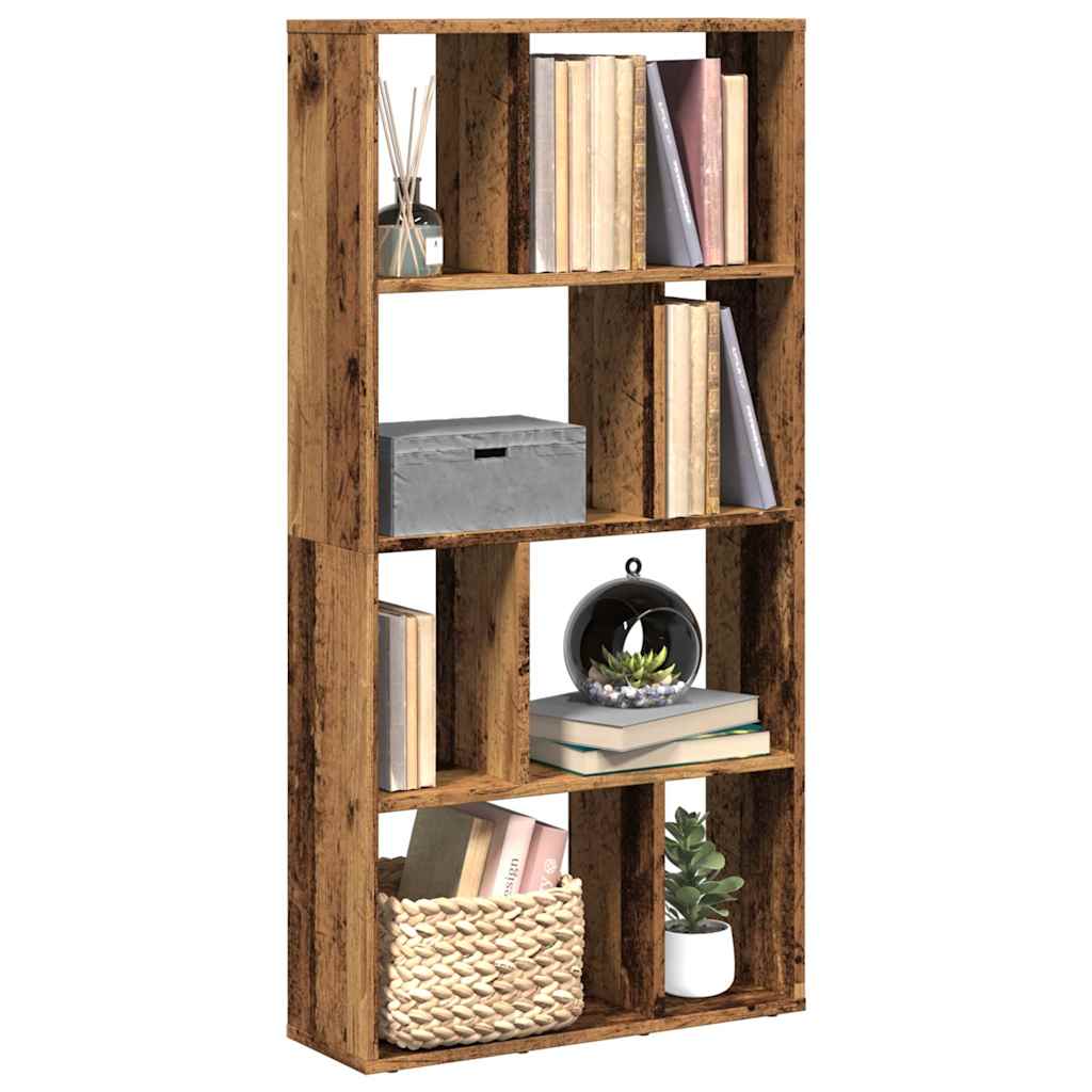 vidaXL Estantería de madera de ingeniería negra 60x20x120 cm en color Negro/Roble artisan/Gris sonoma y más | almacenamiento funcional diseño moderno para baño dormitorio sala