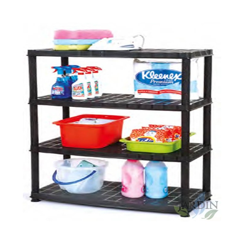 SUINGA Estanteria de Resina 4 Baldas 60x30x133 cm | Almacenaje para Herramientas y Productos