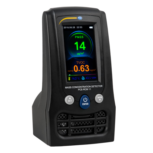 Medidor de Partículas PCE-RCM 11 con Auricular y Reducción de Ruido - Mantenimiento Preventivo | PCE Instruments