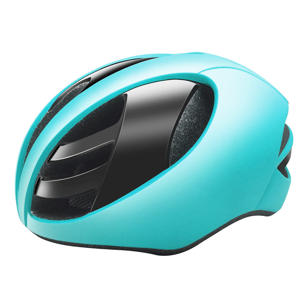 ZWHEEL Casco de Patinete Azul con Luz de Freno y Luz Intermitente - Casco de Ciclismo y Bicicleta para Adultos- USB Carga